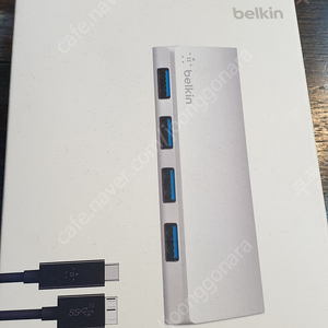 벨킨 4 port usb 3.0 hub + usb-c cable