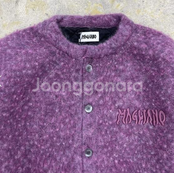 [M] 마리아노 magliano 모헤어 가디건 퍼플--4
