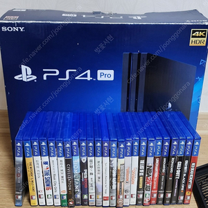 PS4pro 플스4프로 와 게임 24장 일괄 판매합니다