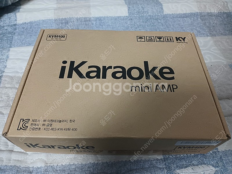 새제품) KY 금영 마이크믹싱 노래방 미니앰프 마이크 ...--0