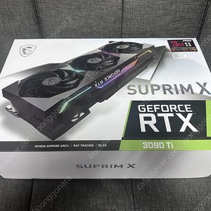 MSI 지포스 RTX 3090 Ti 슈프림 X D6X 24GB 트라이프로져2S 그래픽 카드 판매합니다