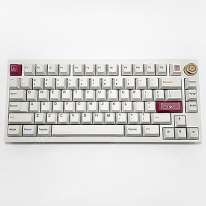 QK75 아이스 화이트 커스텀 키보드