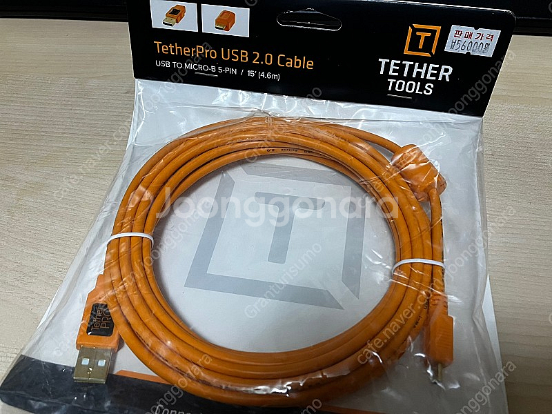 테더툴즈 테더툴스 테더프로 USB 2.0 A Male to Micro-B 5 Pin 미개봉 판매합니다.--0