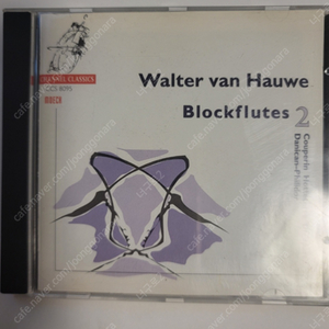 [CD] 클래식 앨범(Walter Van Hauwe Blockflutes) 팝니다