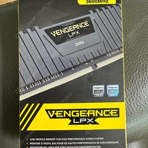 (미개봉/택포8만)CORSAIR DDR4-3600 CL18 VENGEANCE LPX (32GB(16Gx2)) 램,메모리