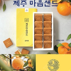 제주 마음샌드 땅콩,한라봉 두가지맛~!!