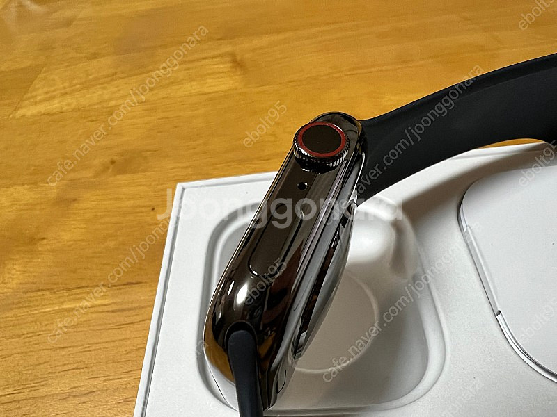 애플워치 8 45mm 스테인리스 그라파이트 애케플 팝니다. (배터리 효율 100%)--2