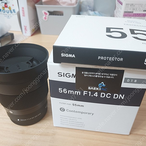 시그마 56mm F1.4 DC DN 풀박스 판매합니다 / 캐논 EF-M 마운트 / 30만원 / 전주