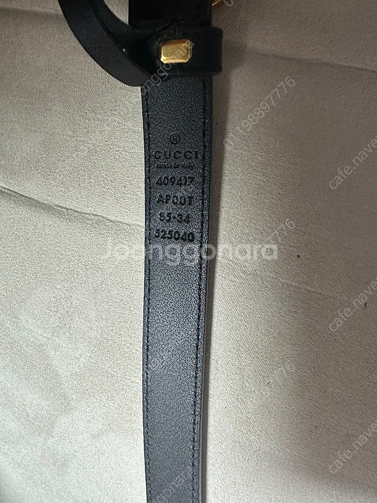 구찌벨트 3cm(85) 팝니다--2