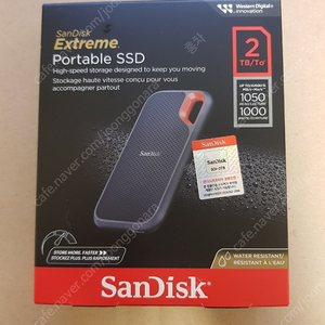 Sandisk Extreme Portable 외장 SSD E61 2TB 미개봉