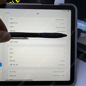 아이패드 에어 4세대 Wi-Fi 256GB 로즈골드
