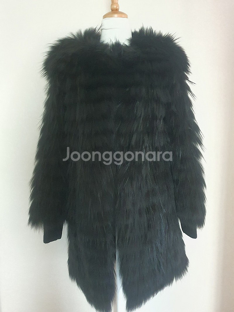 양가죽.여우털 라쿤 니팅퍼 자켓--0