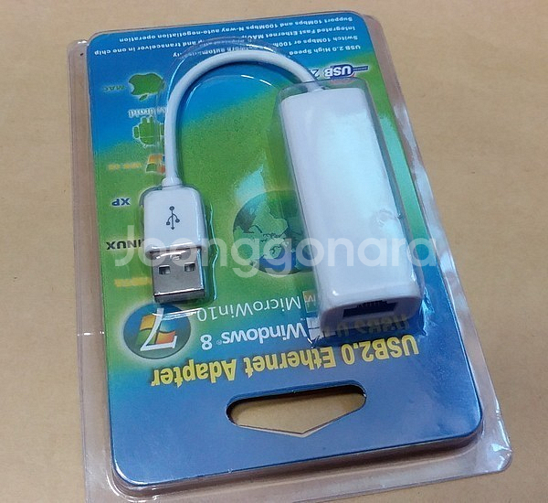 LG 그램 등 노트북용 유선랜 젠더 , USB 랜카드--4