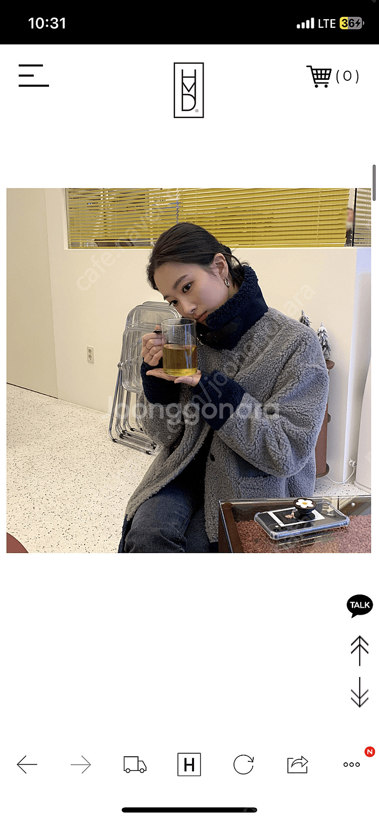 에이치모드 제작 무스탕(그레이)--0