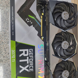 GEFORCE 지포스 슈프림 3070TI 그래픽 카드 팝니다.