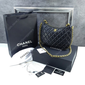 샤넬 샤이니 램스킨 라지 호보 백 블랙 23B AS4368CHANEL