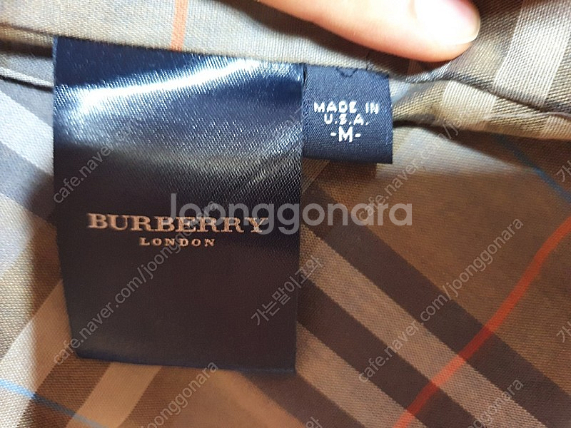 정품 버버리 코튼 울 자켓 66--8