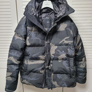 <105 여유 > CANADA GOOSE 블랙라벨 캐나다구스 맥밀란 블랙 카모 인터핏 XL