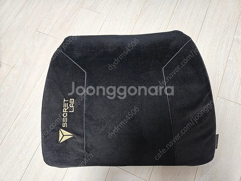 시크릿랩 타이탄 에보2022 스텔스 가죽 R 사이즈 게이밍 의자 + 럼버 필로우 프로 + 테크노젤 암레스트--3