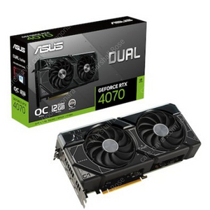 ASUS DUAL 지포스 RTX 4070 O12G OC D6X 12GB 인텍앤컴퍼니, 거의 새거 팝니다.