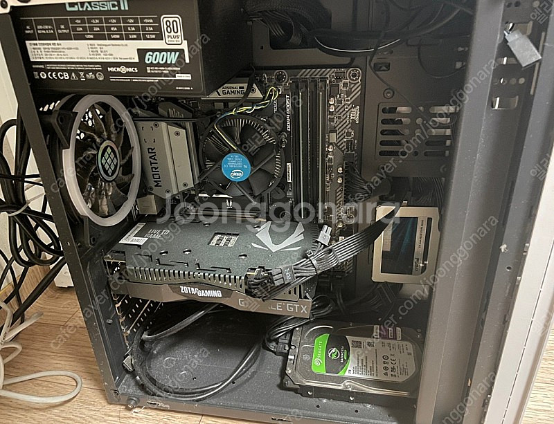 [상태좋음]데스크탑 인텔 9세대 I5-9400F 아이파이브 컴퓨터 판매--0