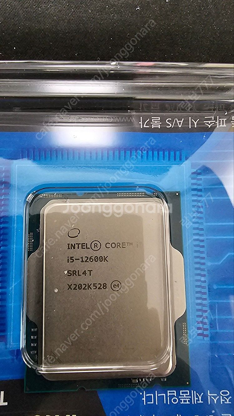 인텔 12600k cpu 팝니다.--0