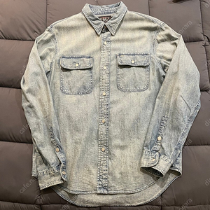 Rrl 23fw 인디고 데님 워크셔츠 L