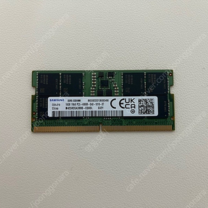 삼성 노트북용 DDR5 16GB 4800mhz램 팜니다 (새거)