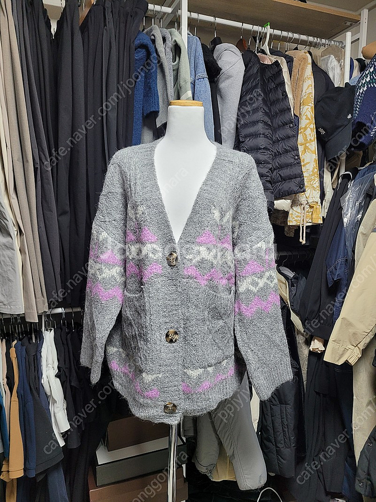 여자 니트아우터 새옷 빅사이즈--1