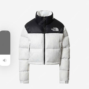 The North Face Nuptse Short Jacket White Black (W) 노스페이스 눕시 숏 자켓 화이트 블랙