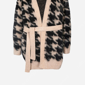 더로랑 [EXCLUSIVE] Houndstooth mohair knit coat