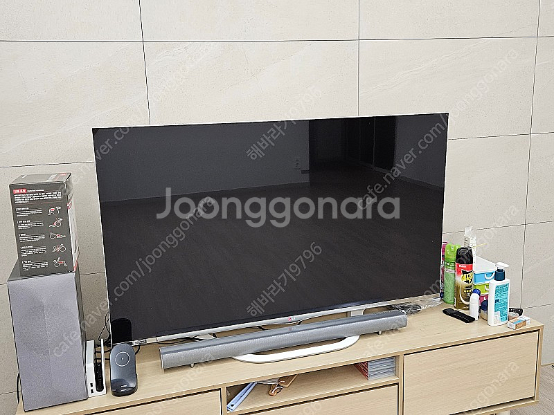 엘지 55인치 스탠드 TV--0