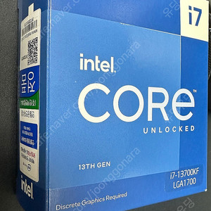 INTEL i7 13700KF 인텔 인컴 정품 판매합니다.