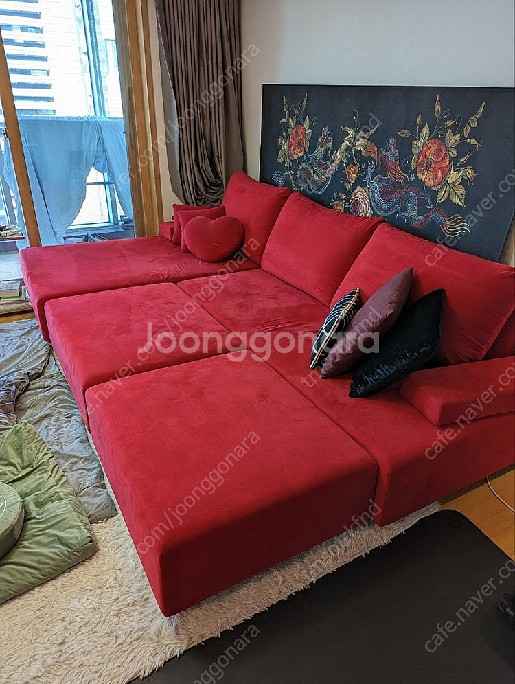 [가격인하 - 일괄구매] 헷세드 베쏘 레드 소파 RED...--0