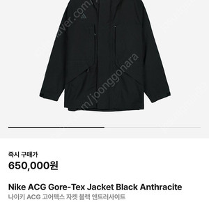 나이키acg고어텍스자켓 블랙 앤트러사이트
