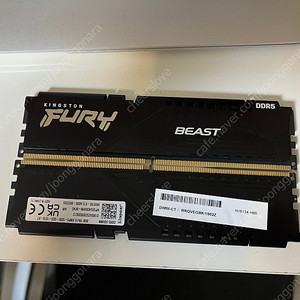 메모리 킹스톤 퓨리 ddr5 5200 8gb x 2개