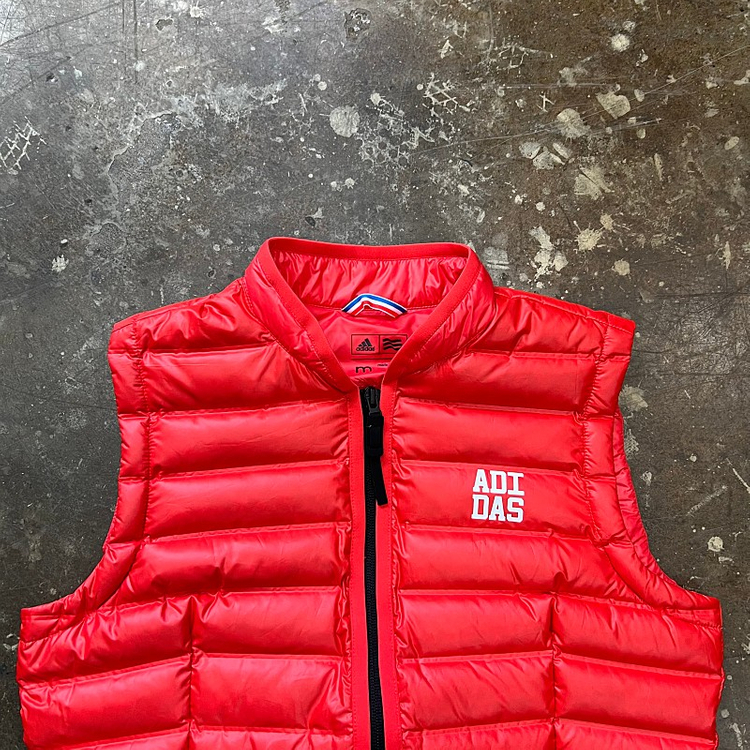 m) 아디다스 골프 레이어 구스다운 패딩 조끼 여성 골프웨어 골프의류--2