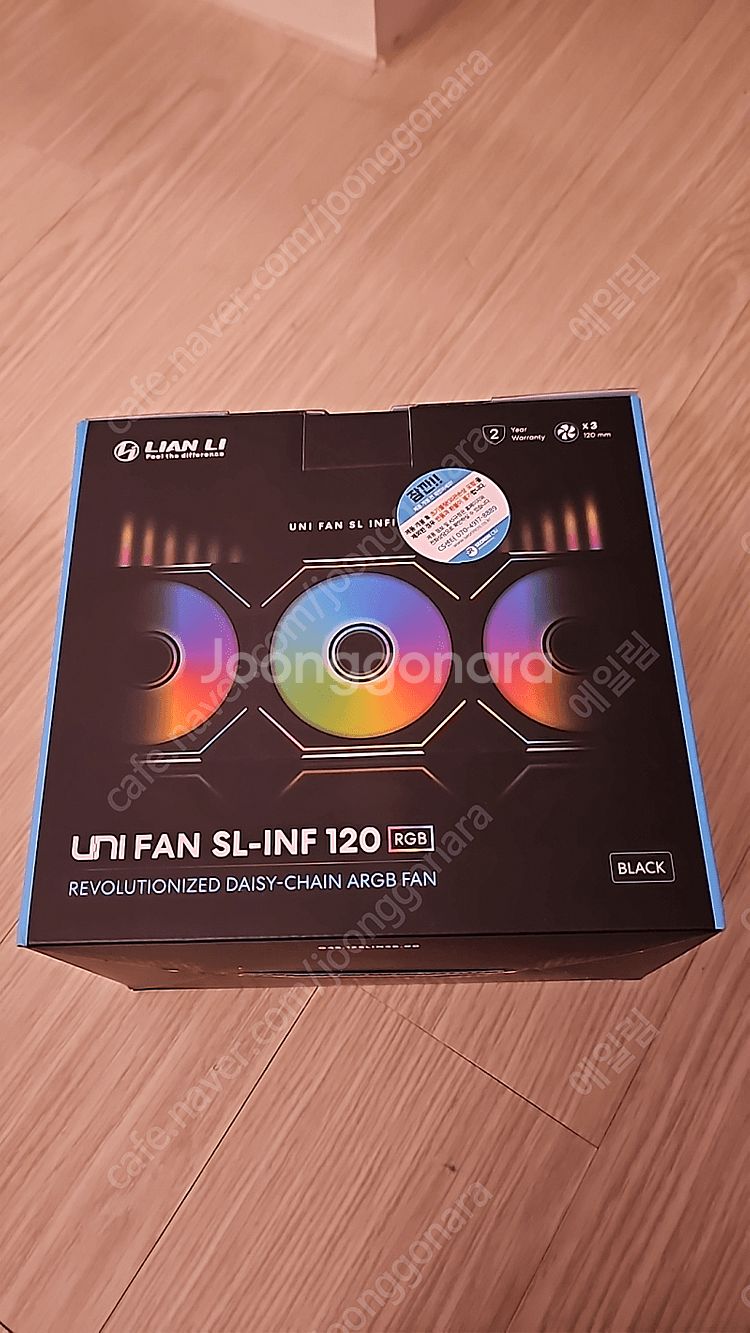 리안리 유니팬 SL-INF 120mm 블랙 3팩--0