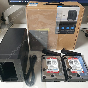 시놀로지 DS718+ , WD RED NAS HDD 4tb (2개)