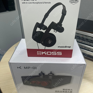 xDuoo MP-01 진공관 헤드폰앰프+KOSS Porta Pro X 헤드폰