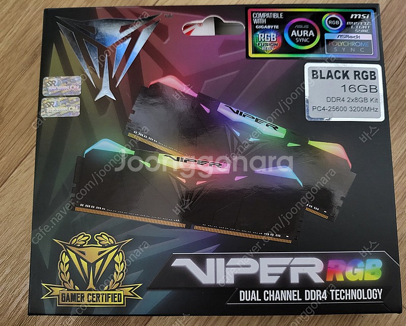 DDR4 8GBx2 PC3200 튜닝램 팝니다.--0