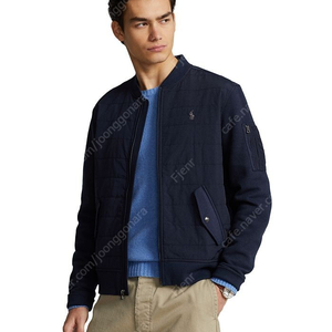 폴로 랄프로렌 풀집 퀄티드 봄버 새상품 팝니다Full-Zip Quilted Panel Bomber Sweatshirt