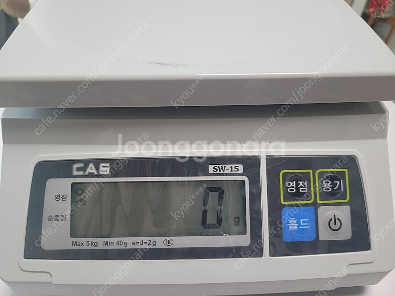 카스 전자저울 SW-1S 5KG(2g단위)--0