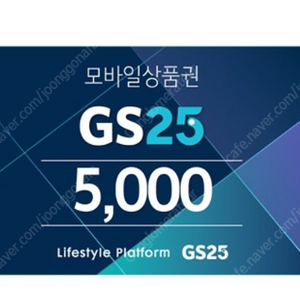 GS 편의점 5천원권 4100 급처