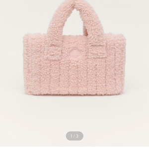 시엔느 시어링 패딩백 핑크 Shearing Bear Padding Bag (Baby Pink)