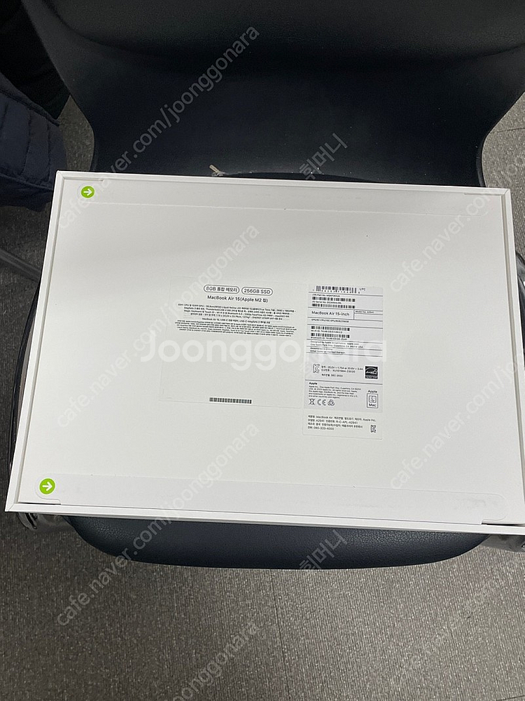 [미개봉] 맥북 에어 M2 15인치 스페이스그레이 8GB 256Gb 새상품 판매합니다--1