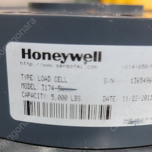 Honeywell 로우 프로파일 로드셀 3174-5k 2.5t