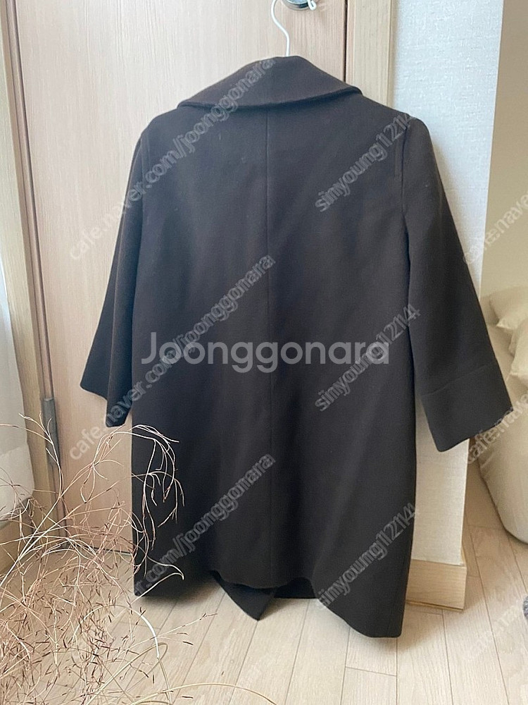 앤디앤뎁 다크브라운 울 100코트--2