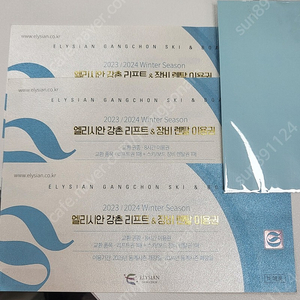 엘리시안 강촌 리프트8시간권+렌탈