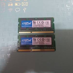 Micron 노트북용 저전력 DDR3L 8GB PC3L-12800S​메모리 2EA